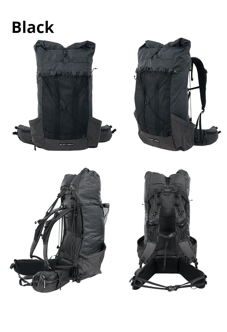 3F UL GEAR TianShan 35+10L Backpack 70D/210D Dyneema Ultralight Large Capacity Outdoor Camping Hiking Climbing Bag Waterproof