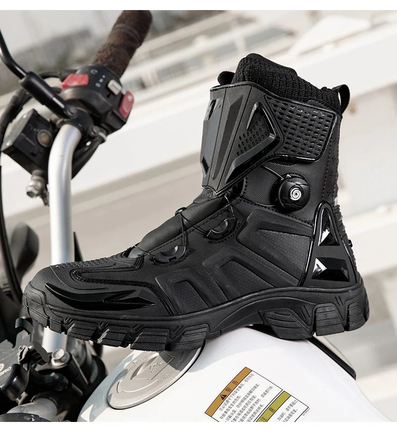 New Motorbike Boots Anti-slip Waterproof  Motorcycle Boots Wear-resistant Biker Protection Equipment Anti-fall Motocross Boot