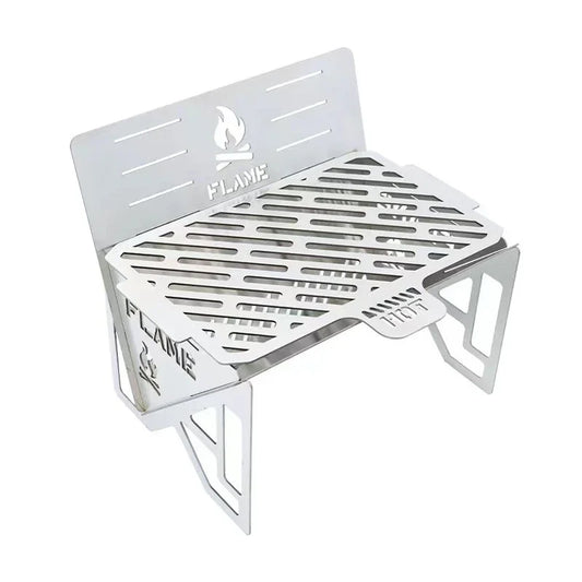 Outdoor Removable Barbecue Grill Ultra Lightweight Grill Mini Camping Stove Stainless Steel Firewood Stove