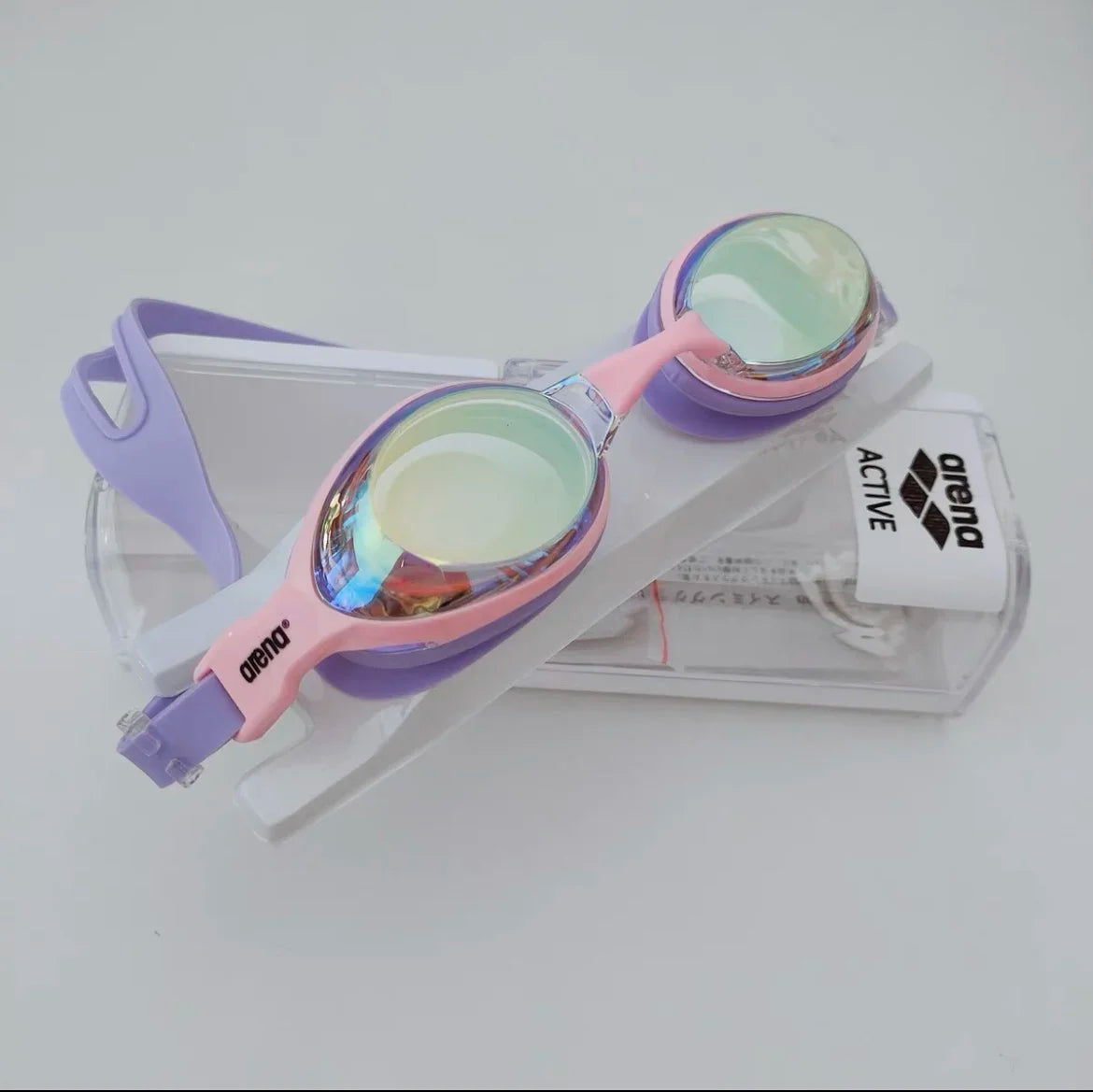 ARENA Professional Anti-Fog HD Swimming Women Adjustable Silicone Swim EYEWEAR Goggles Leak Proof Protection Glasses Men