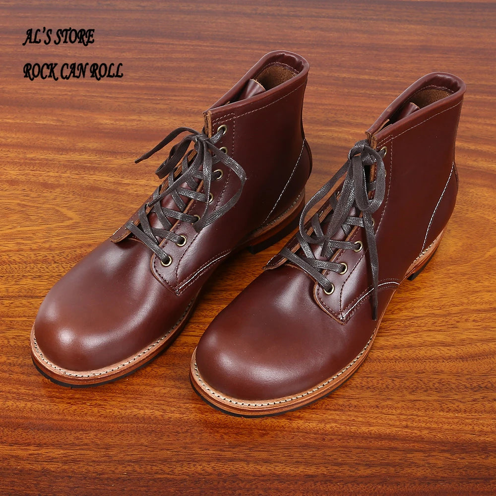 XW318 RockCanRoll Super Quality Size 35-52 Handmade Goodyear Welted Durable Italian Cowhide Boot Custom Made Available