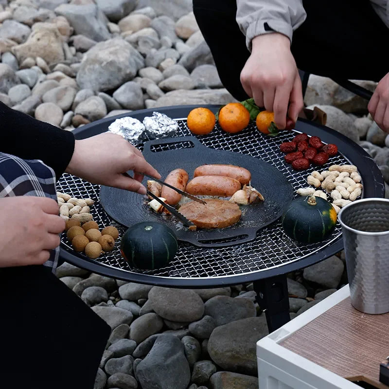 Camping Fire Pit Bonfire Charcoal Barbecue Stove Fire Wood Heater Outdoor Burner Winter Insulation  Bbq Grill Outdoor  Grill