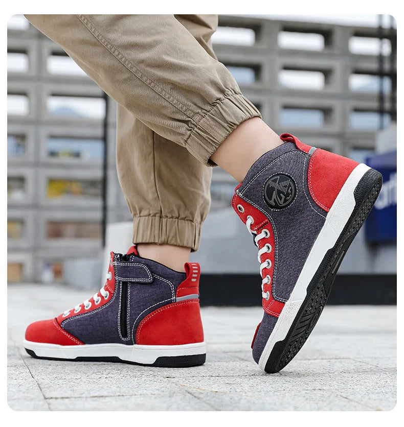 Motorcycle Riding Shoes Motorcycle Boots All Season Breathable and Anti Fall Riding Equipment Road Racing Shoes forRiders오토바이 부츠