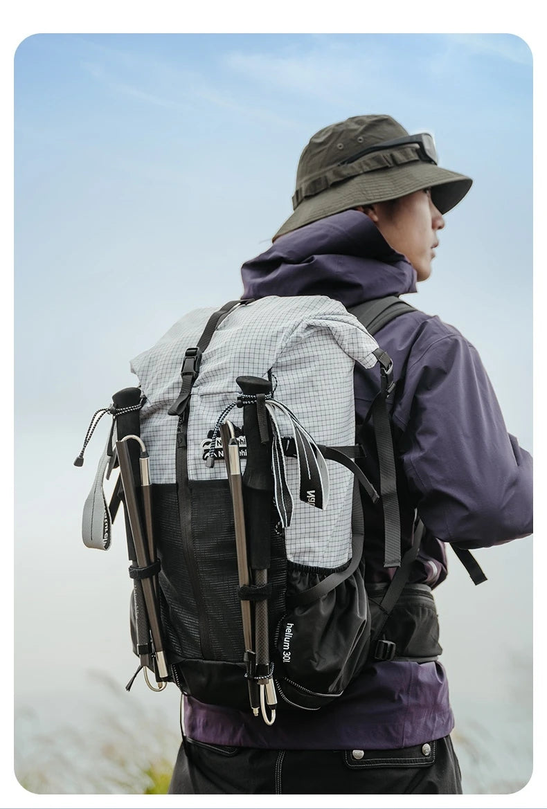 Naturehike Outdoor Alpenstock Carbon 4-sections Foldable Aluminum Alloy Ultralight Trekking Pole Adjustable Hiking Walking Stick