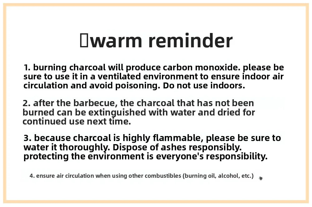 Barbecue home outdoor camping barbecue portable picnic tools courtyard