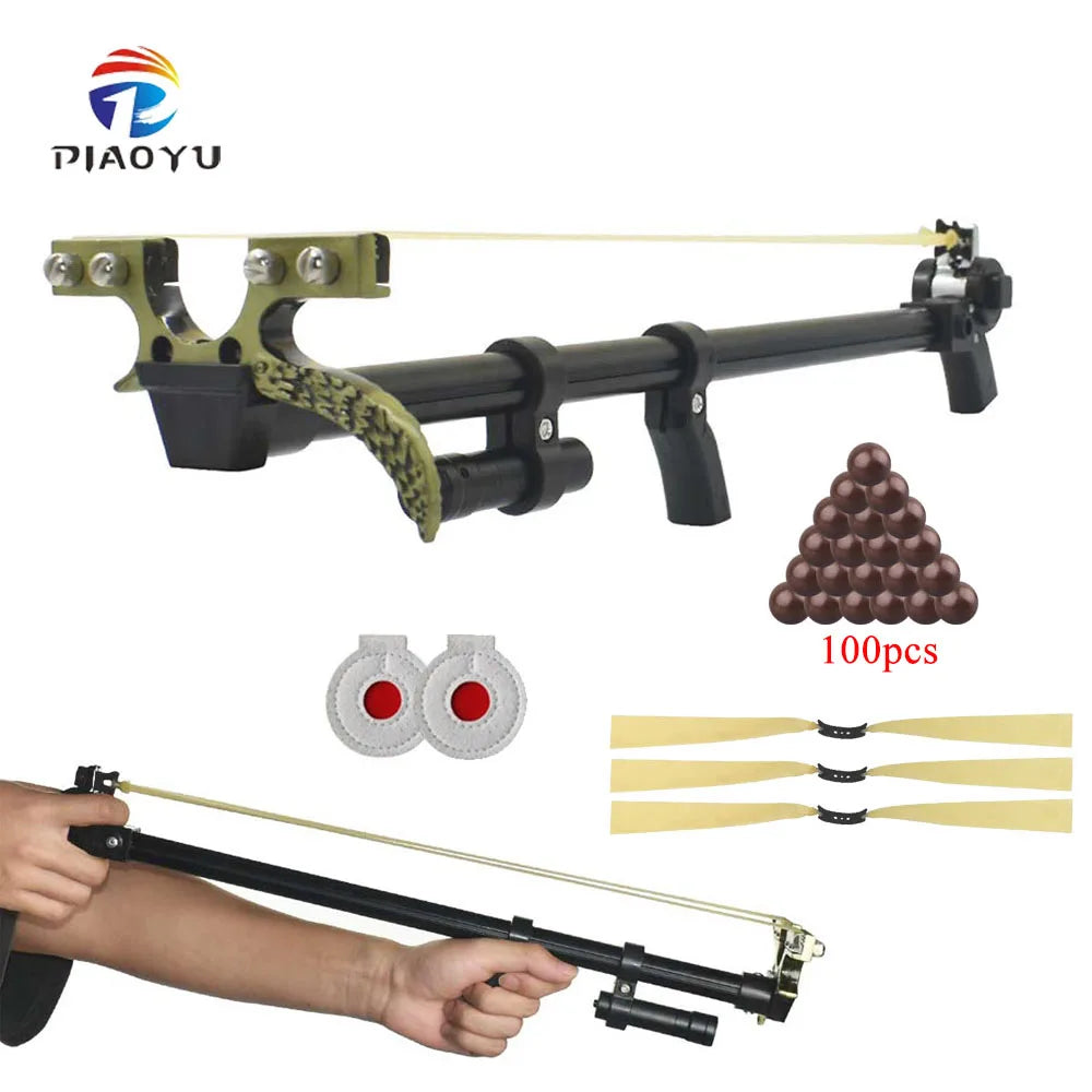 Piaoyu High Precision Hunting Slingshots for Adults, Mechanical Slingshot Catapult for Outdoor Hunting and Fishing