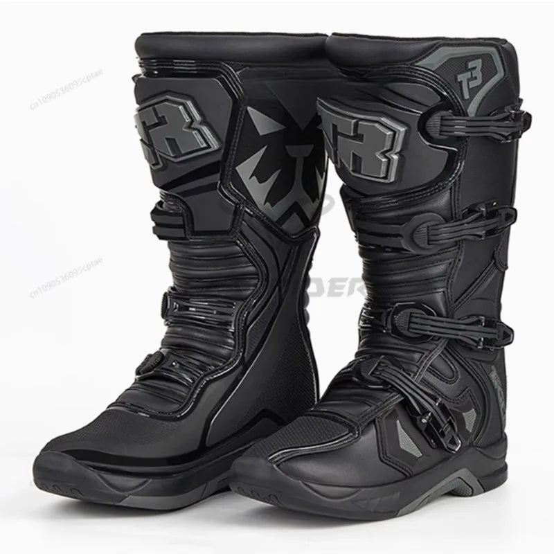 Motocross Enduro Professional Racing Boots Motorcycle Off-road Bottas Motorboat Shoes ATV MTB Motorcycle Long Racing Boots