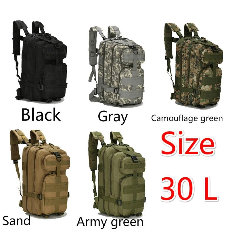 30L/50L 600D Nylon Waterproof Military Backpack Men Outdoor Army Rucksacks Tactical Sports Camping Trekking Fishing Hunting Bag