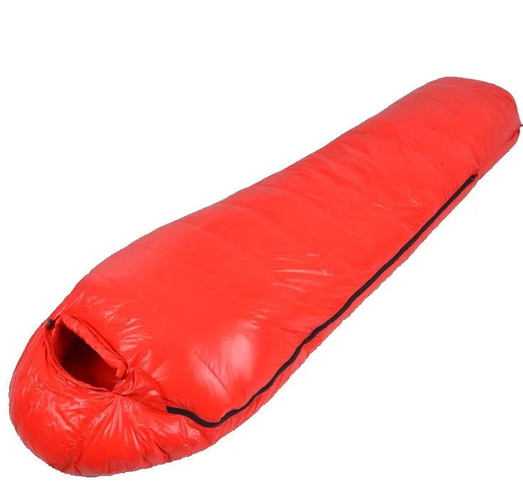 customer special shot, outdoor adult light mummy down sleeping bag, cold-proof duck down sleeping bag, manufacturer wholesale