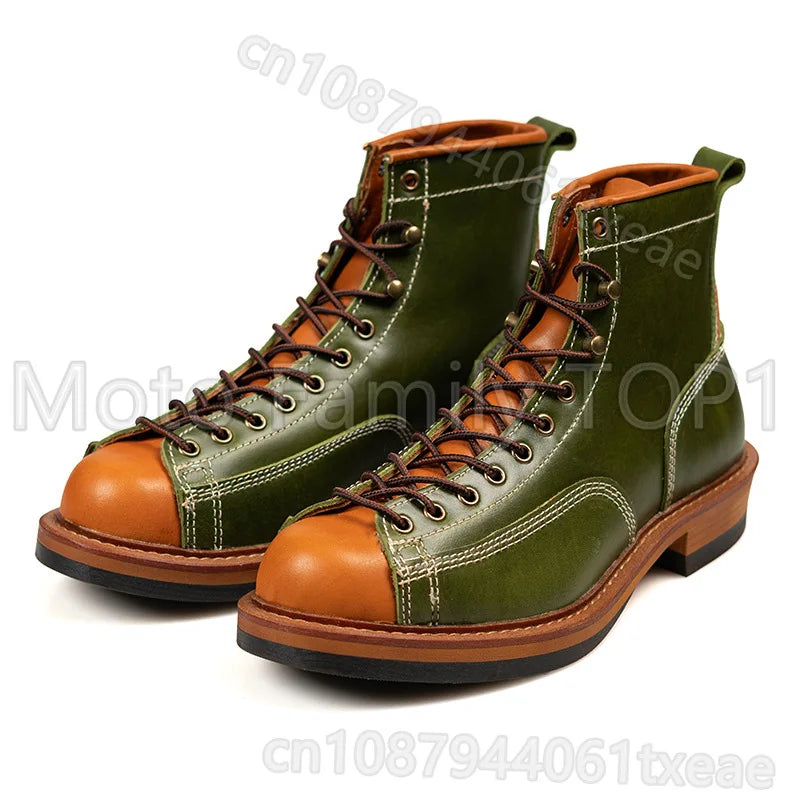 American retro locomotive shoes Boots For Motorcycle