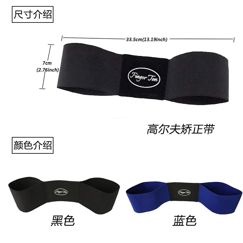Professional Elastic Golf Swing Trainer Arm Band Belt Gesture Practice Assistance Belt Posture Corrector Golf Training