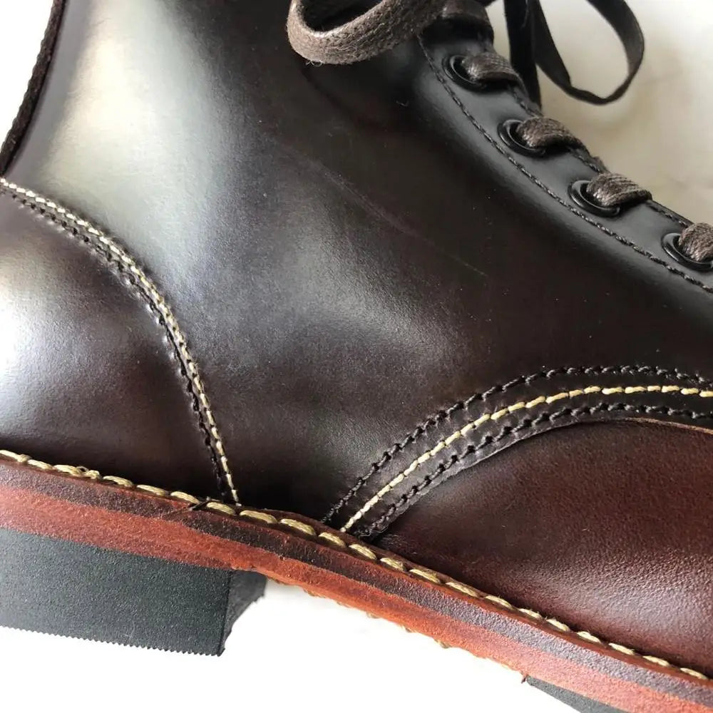 XW318 RockCanRoll Super Quality Size 35-52 Handmade Goodyear Welted Durable Italian Cowhide Boot Custom Made Available