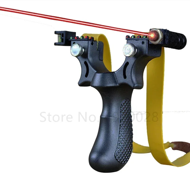 Hunting Slingshot High-power Laser Aiming Slingshot Outdoor Sports Shooting Game Practice Using High Precision Catapult