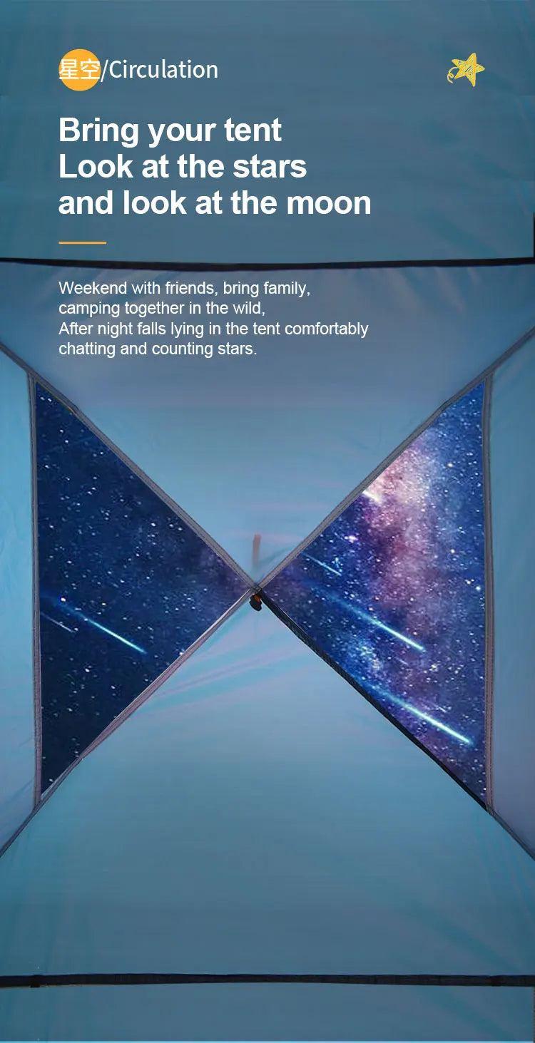 Factory Outlet New Pattern Custom Oem Easy One Touch Tents Outdoor Automatic Camping Tent Camptown Tent