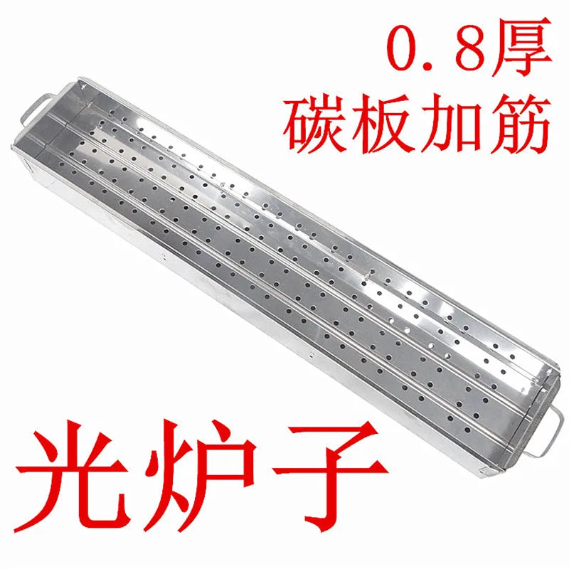 Stainless steel barbecue stove, home charcoal, outdoor large portable, enlarged grill for picnics