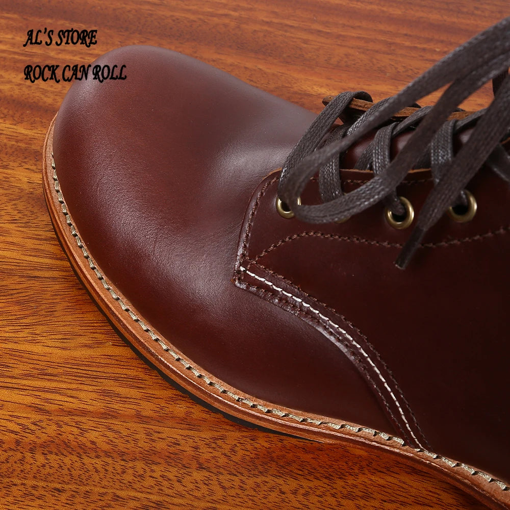 XW318 RockCanRoll Super Quality Size 35-52 Handmade Goodyear Welted Durable Italian Cowhide Boot Custom Made Available