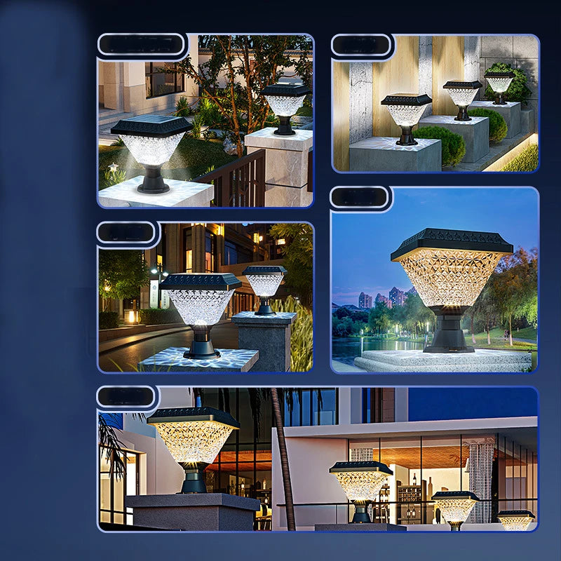 Solar Light Outdoor Fixtures Courtyard Garden Lawn Street Lights Waterproof Lamp External Landscape Patio Festival Lighting