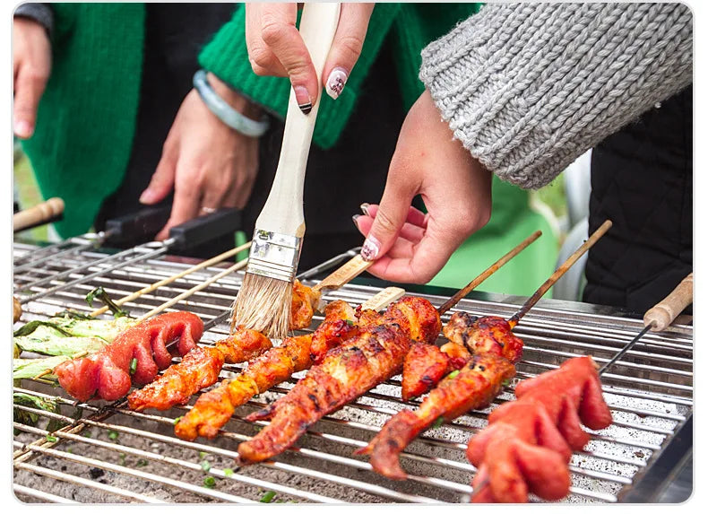 Barbecue Rack Household Thickened Stainless Steel  Stove Folding Barbecue Rack BBQ Outdoor Barbecue Rack