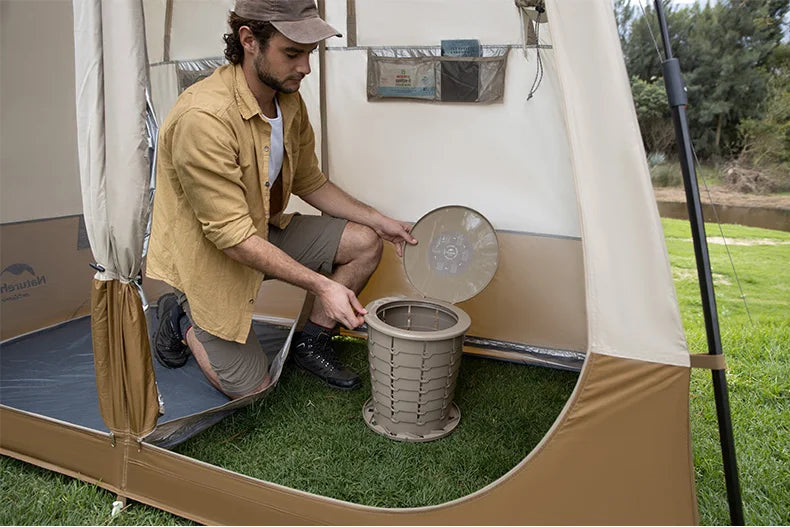 Naturehike Automatic Shower Tent Dry Wet Separation Outdoor Camping Travel Changing Room Shelter Mobile Toilet Bathroom Portable