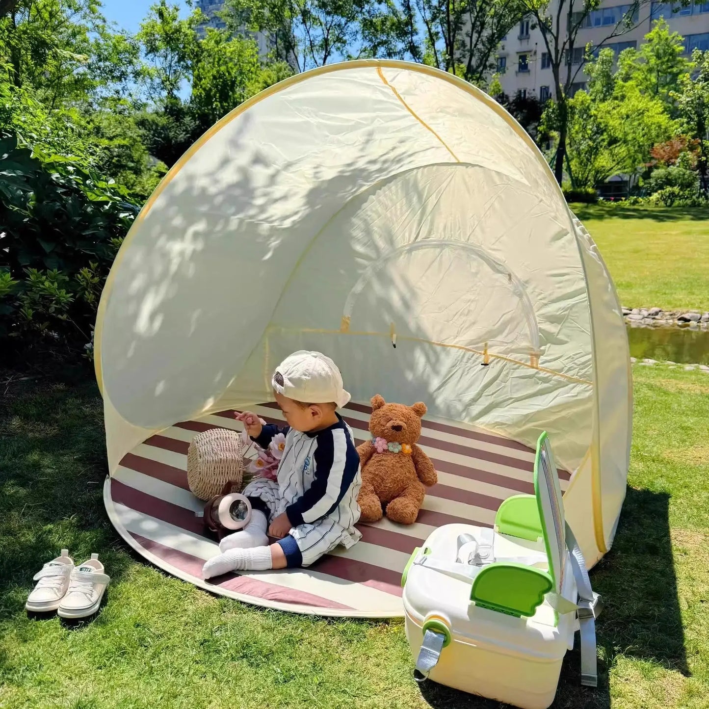 Children's Tent Portable Outdoor Camping Picnic One Second Quick Open Tent Seaside Beach Awning