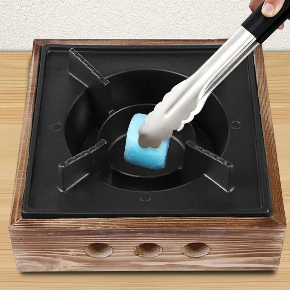 Dry Stew Hot Pots Wooden Cooking Grills Stove Portable Multi-functional Barbecue Cooking Oven Square Solid Stoves Outdoor