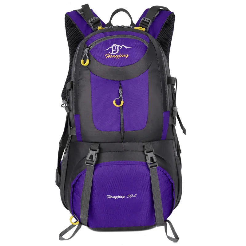 60L Large Capacity Hiking Backpack Men Outdoor Mountain Backbag Male Sport Back Pack Leisure Teens Travel Package Black