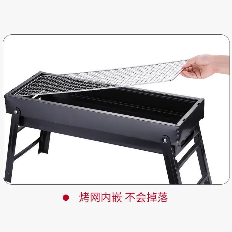 Barbecue Drawer Type Barbecue Grill Outdoor Portable  Charcoal Grill Bbq Folding Grill