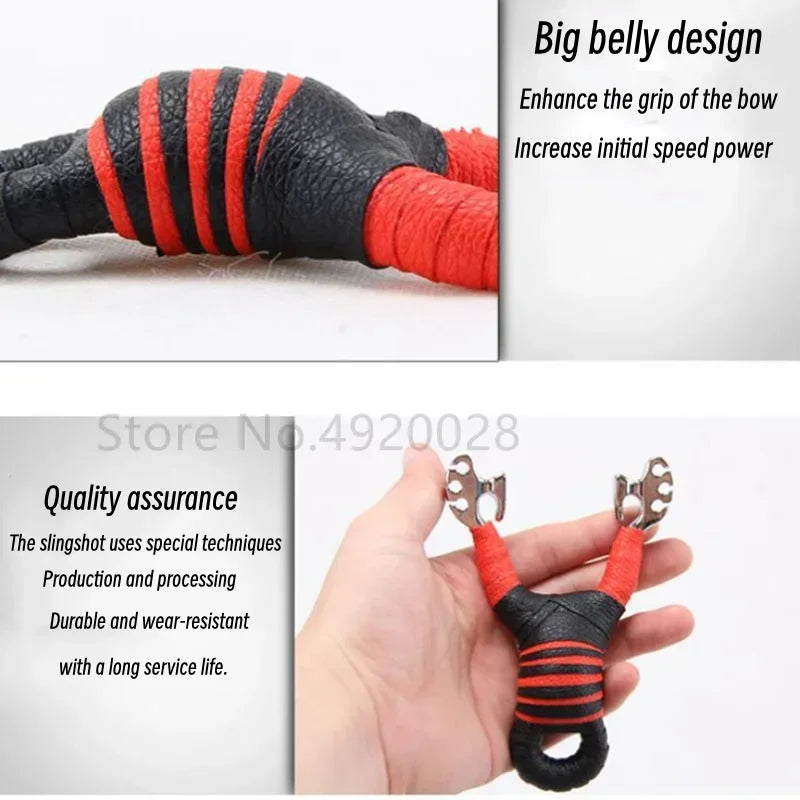 Outdoor Shooting Alloy Slingshot Card Ball Rrubber Band Outdoor Hunting Sling Shot Competition Slingshot Catapult Game Toys