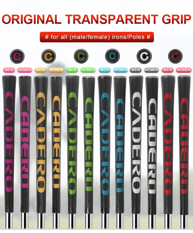 10 Golf Grips/set CADERO 2X2 AIR NER Crystal Standard Golf Club Grips 6-color Blend Available for Shock Absorption and Non-slip
