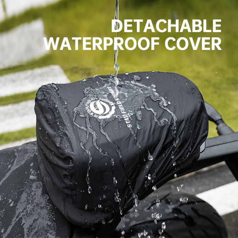 SFK Large Capacity Motorcycle Bag Rear Seat Bag Tail Pack Multifunctional Crossbody Bag Riding Gears With Outdoor Raincover