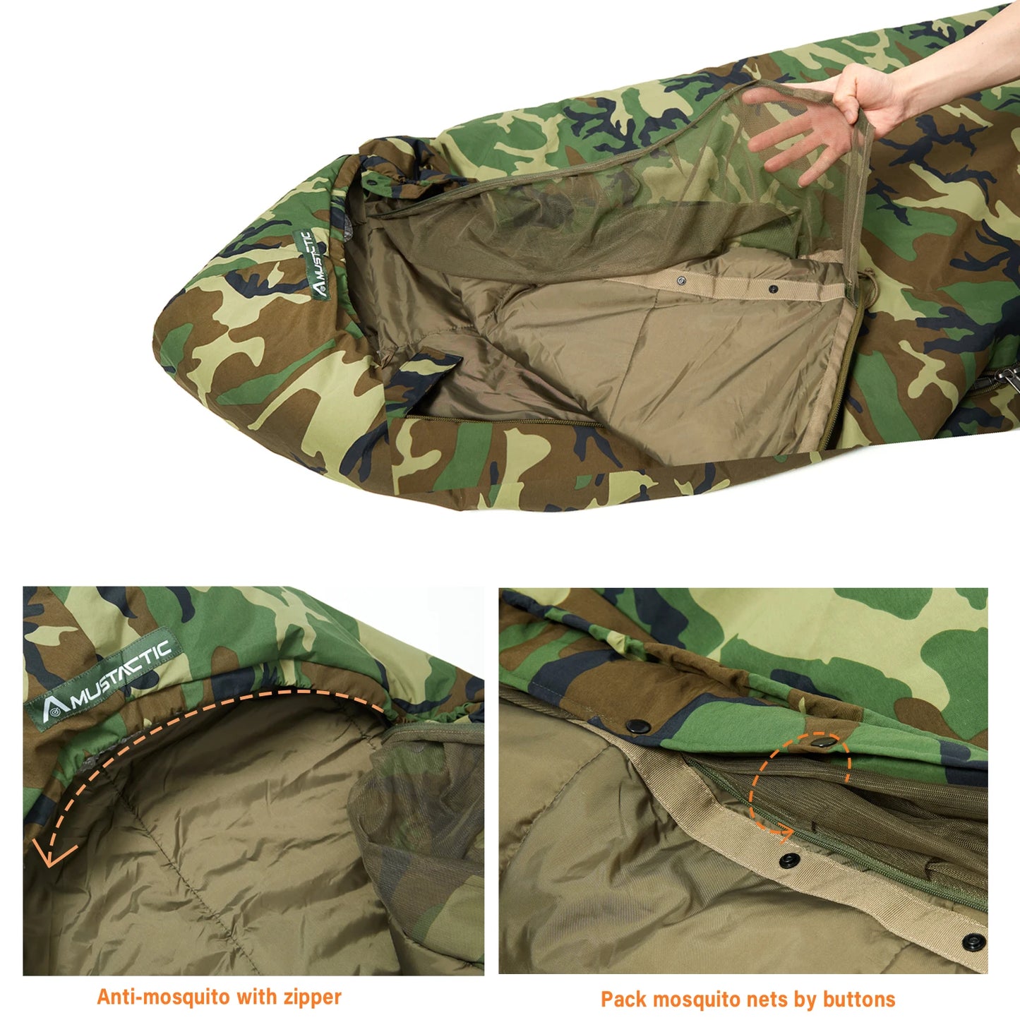 MT Military Modular Infantry Tactical Mummy Sleeping Bags, Army Force Defence 4 & Tropen Sleeping System 2.0 Camouflage