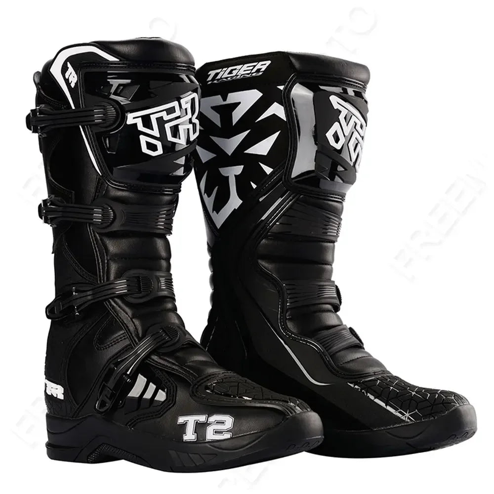 Motocross Enduro Professional Racing Boots Motorcycle Off-road Bottas Motorboat Shoes ATV MTB Motorcycle Long Racing Boots