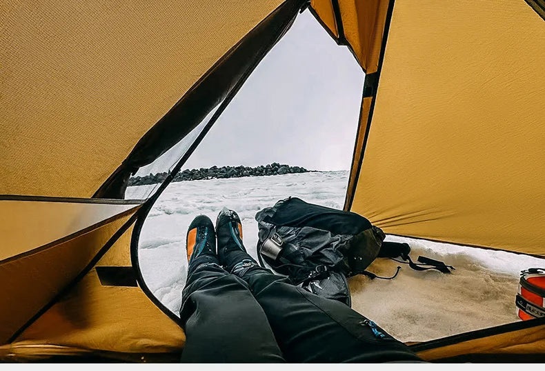 Thous Winds SGR 1-Person Backpacking Tent, 3-Season Ultralight Hiking Tent, 15D Nylon Ripstop Both Side Silicon Camping Tent