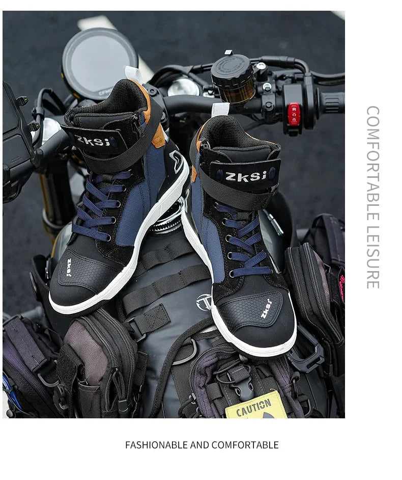 Motorcycle Riding Shoes Motocross Racing Boot Motorcycle Rally Training Shoes Anti Collision Protective Shoes Rider Equipment