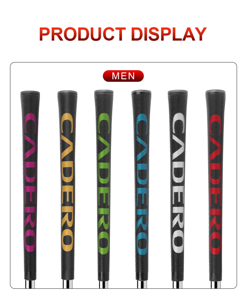 10 Golf Grips/set CADERO 2X2 AIR NER Crystal Standard Golf Club Grips 6-color Blend Available for Shock Absorption and Non-slip