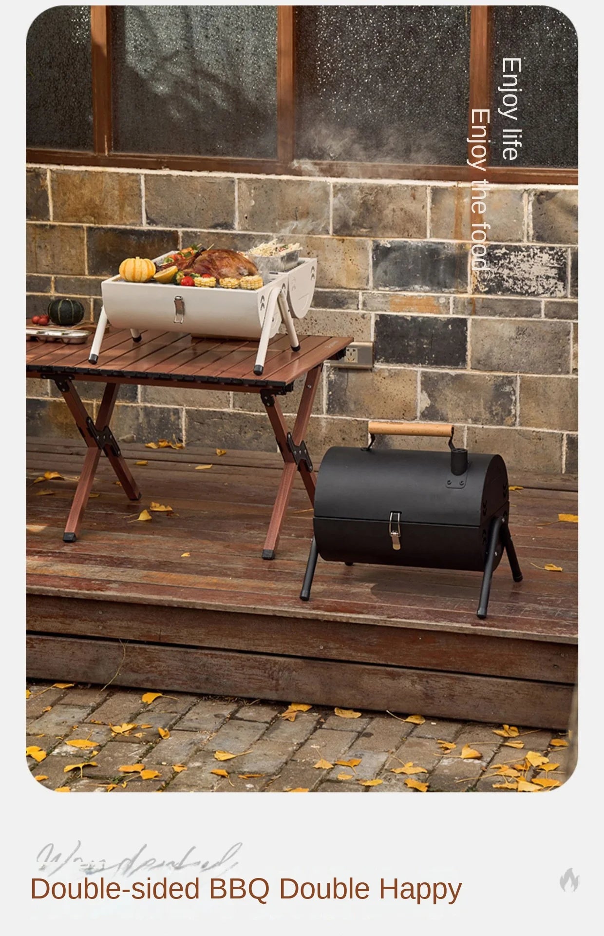 Barbecue Grill Outdoor Portable Picnic Camping Folding Smokeless Grill Household Portable Charcoal Heating Barbecue Grill 2025