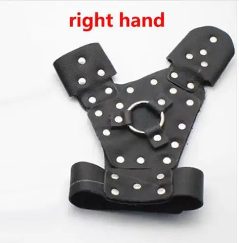 New Fishing Bracers Archery Bow Protective Gloves Leather Durable Hand Slingshot Catapult Left/Right Hand Outdoor Shooting Sport