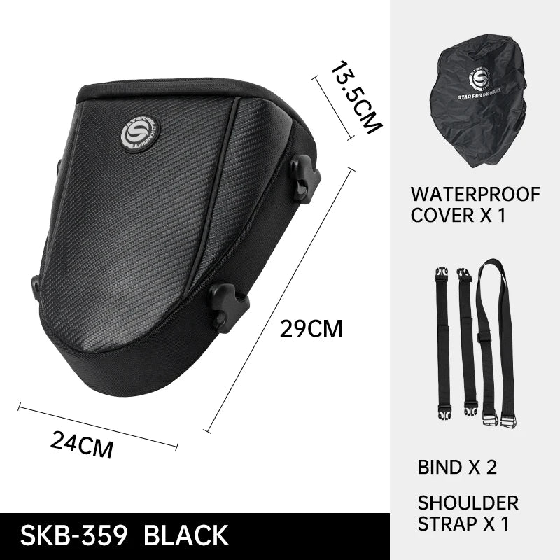 SFK Large Capacity Motorcycle Bag Rear Seat Bag Tail Pack Multifunctional Crossbody Bag Riding Gears With Outdoor Raincover