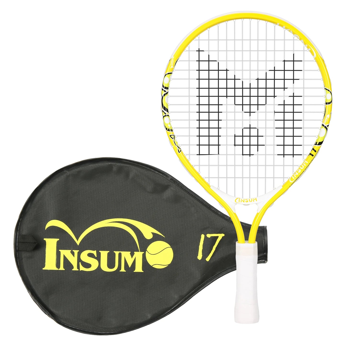 17" Kids Tennis Racket Best Starter Kit for Kids Age 4 and Under with Shoulder Strap Bag and Tennis Racket Toddler Tennis Raquet