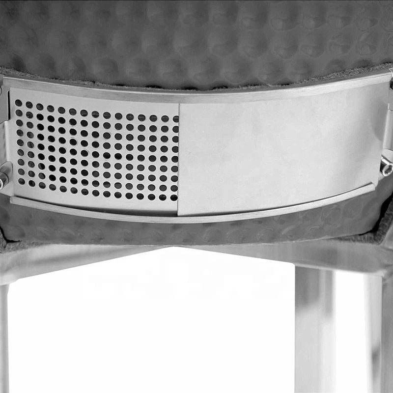 21-Inch Indoor/Outdoor Kamado  Ceramic Grill Oval Egg BBQ with Steel Iron Garden Camping  Ceramic BBQ