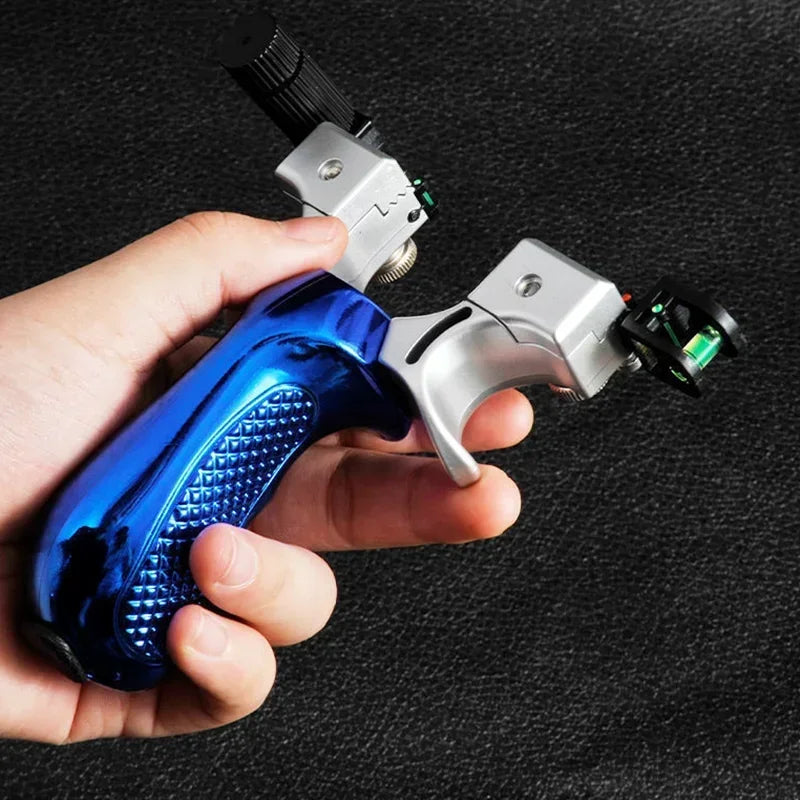 Hunting Slingshot High-power Laser Aiming Slingshot Outdoor Sports Shooting Game Practice Using High Precision Catapult