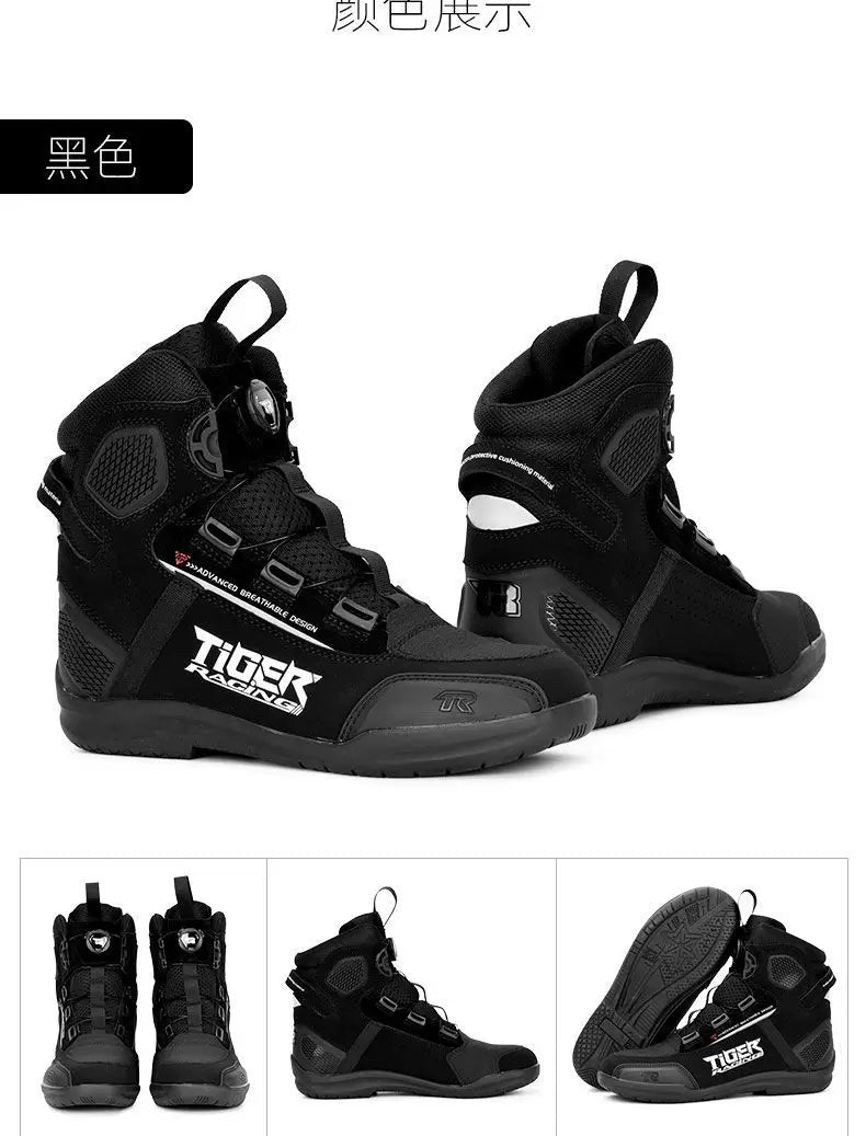 Motorcycle Shoes for Men, MTB Cycling Shoes, Winter Hiking High-Cut Boots, Tenis Masculino, Road Bicycle Sneaker，Casual Shoes