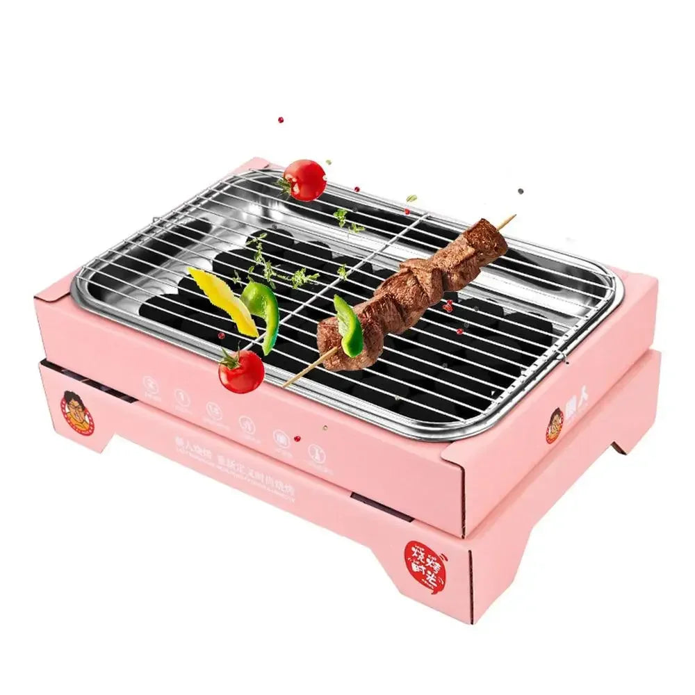 Portable Charcoal Grill Disposables Charcoal Compact Charcoal Grills Camping Accessories Portable Barbecue Grill Disposables BBQ