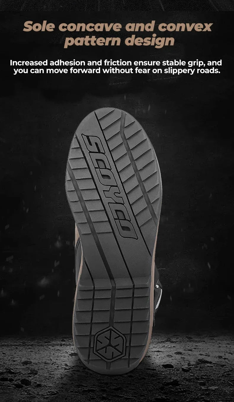 Motorcycle Long Boots Men Waterproof Motocross Riding Cycling Shoes Off-Road Motorbike Anti-drop Breathable Racing Equipment