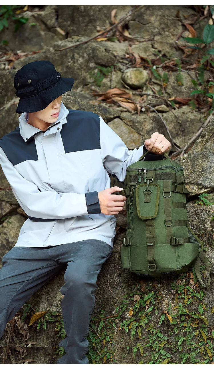 Waterproof Sports Climb Bag Multifunctional Backpack With Large Capacity For Men Fishing Equipment Gear Backpack Handbag