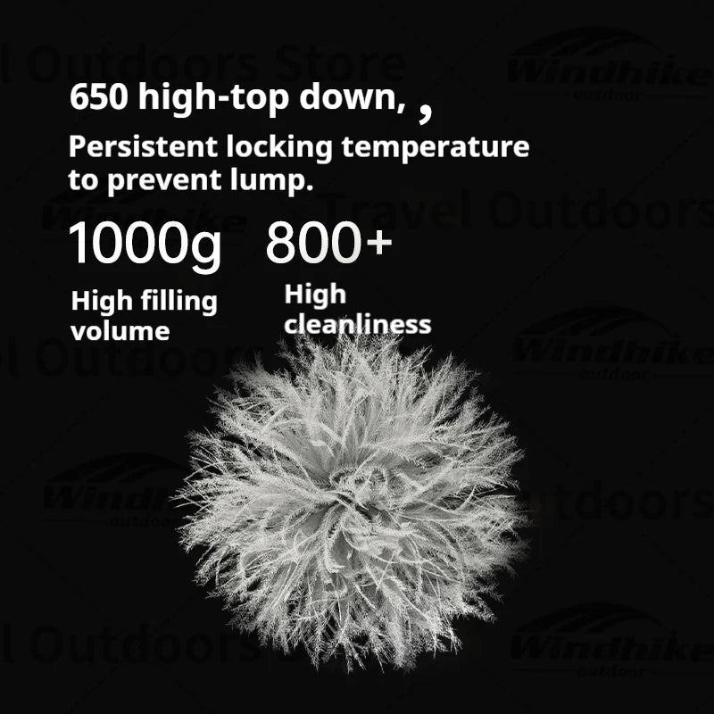 Naturehike Snowbird New Sleeping Bag Winter Duck Down Sleeping Bag Ultralight Camping Sleeping Bag Mummy 650FP Warm -10.8~3.8℃