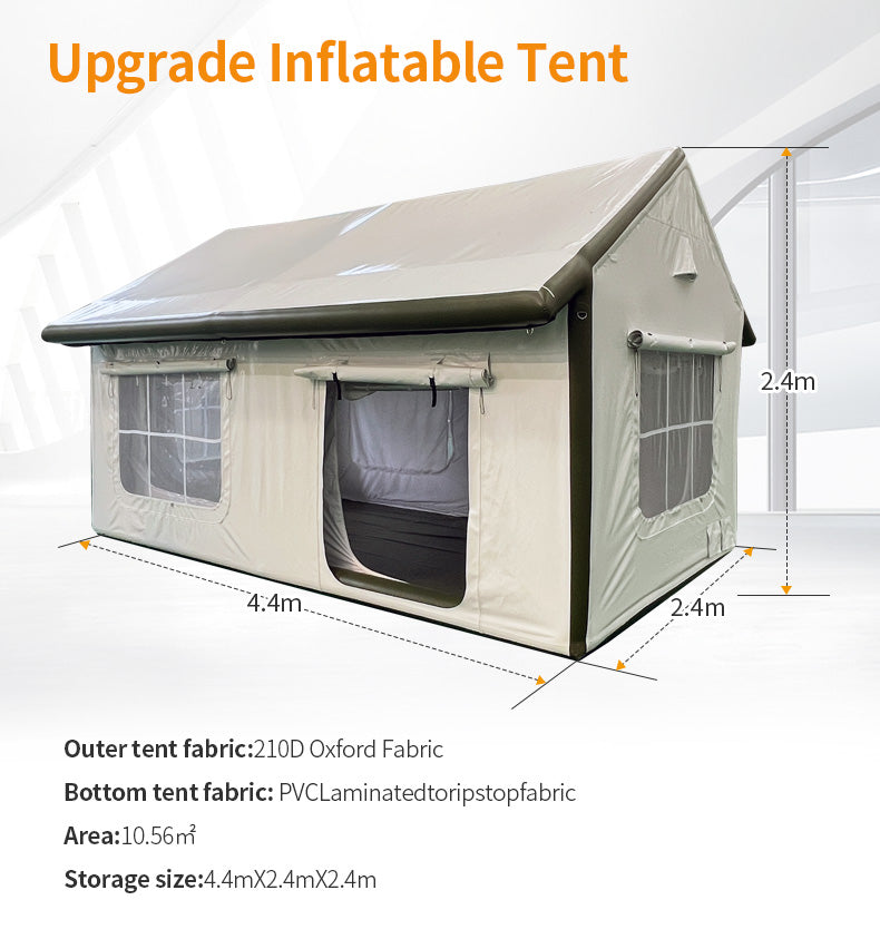 Waterproof Inflatable House for Multi Persons, Air Big Camping Tent, Custom Outdoor House, 2024