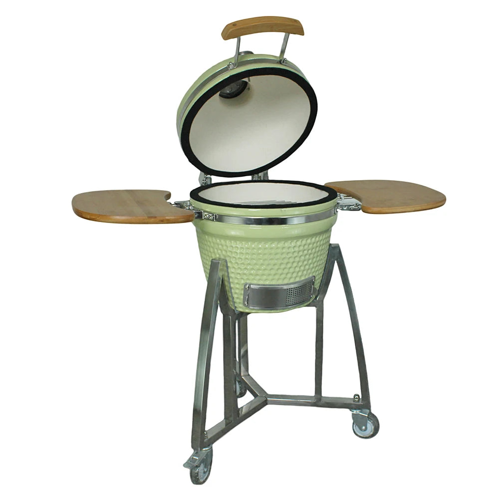 AUPLEX 16-Inch Kamado Barbecue Grill Outdoor Kitchen Smoker Bbq Egg