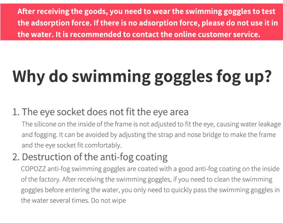 COPOZZ New Large Frame Adults Swimming Goggles Professional Plating Durable Anti Fog Comfort Eyewear Swimming Glasses Men Women