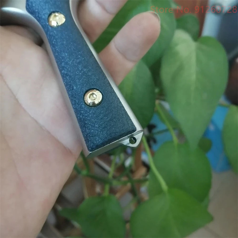 New Stainless Steel Hunt Slingshot Outdoor Shoot Powerful Catapult Anti-skid Handle Bow Head Is Hollow Pattern with Rubber Band